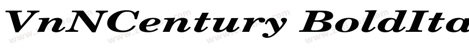 VnNCentury BoldItal字体转换
